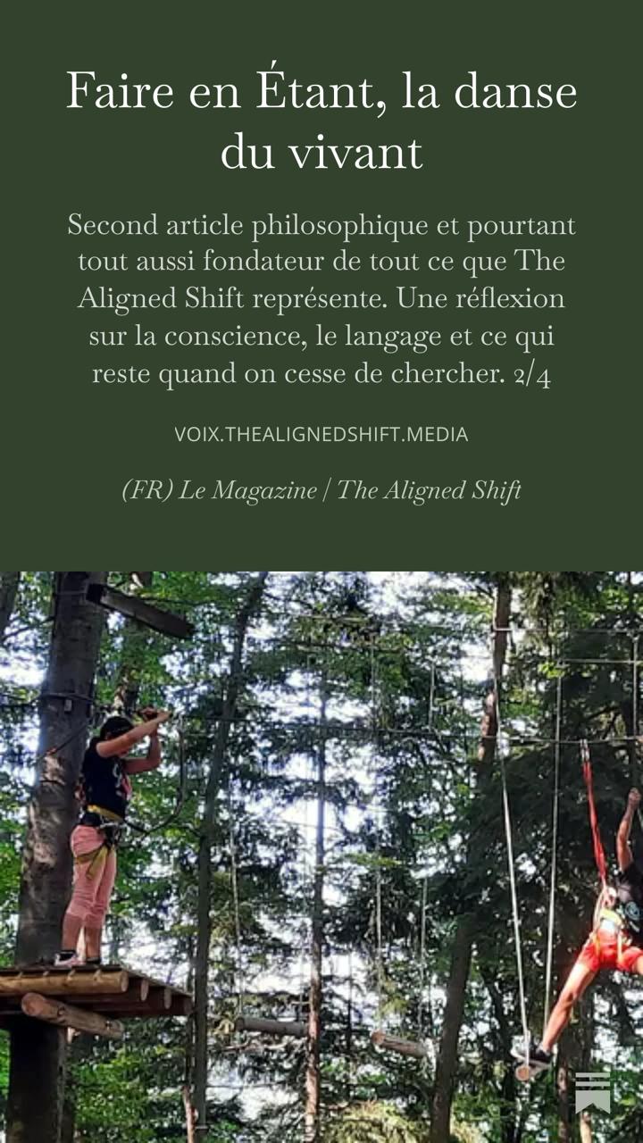 Faire en Étant, la danse du vivant