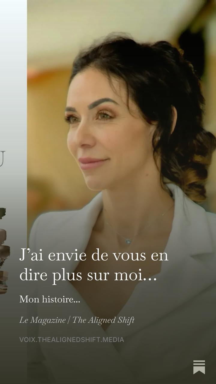J'ai envie de vous en dire plus sur moi